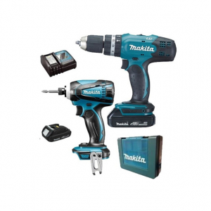 Bộ sản phẩm máy khoan, máy vặn vít Makita DLX2240