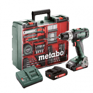 Máy khoan vặn vít dùng pin Metabo BS 18 set