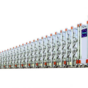 Cổng xếp điện inox TC-J8913