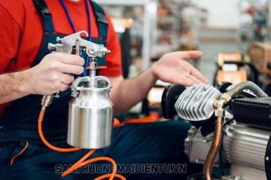 Máy nén khí phun sơn hoạt động như thế nào?Top máy nén khí mini phun sơn hiện nay