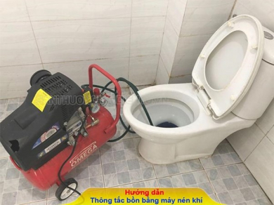 Cách thông cống bằng máy nén khí hiệu quả cao nhất