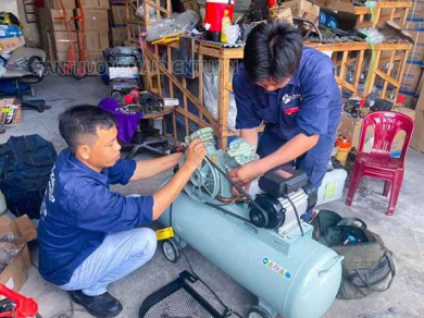 Quy trình tháo lắp máy nén khí đúng chuẩn