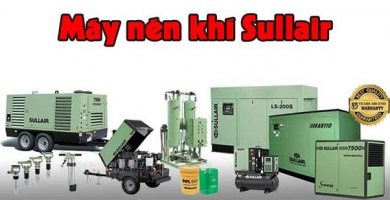 Top #3 máy nén khí Sullair tốt nhất hiện nay