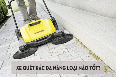 Máy quét rác đa năng - Giải pháp vàng giúp làm sạch sân, đường hiệu quả