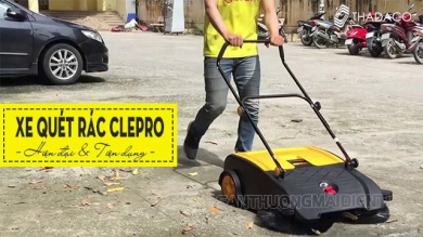 Xe quét rác đẩy tay Clepro loại nào tốt? Top 3 mẫu “đắt khách