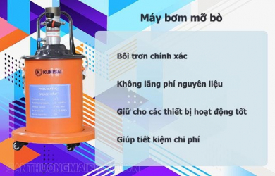 Máy bơm mỡ bò 8 lít tiện dụng, chất lượng cao, giá rẻ