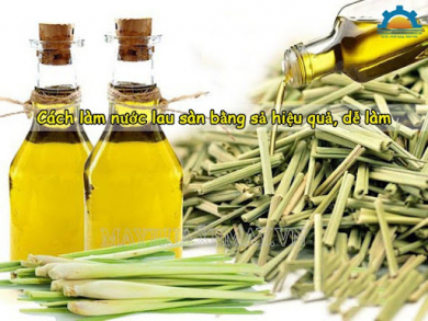 Cách làm nước lau sàn bằng sả hiệu quả, dễ làm