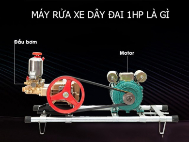 TOP 6 máy rửa xe dây đai 1HP được tin dùng nhất