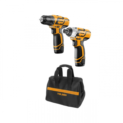Bộ 2 máy khoan và máy bắn vít 12V Tolsen 79028