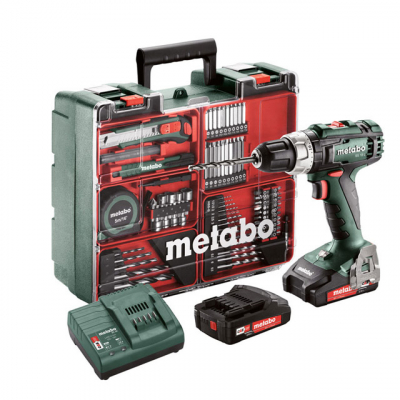 Máy khoan vặn vít dùng pin Metabo BS 18 set