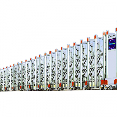 Cổng xếp điện inox TC-J8913