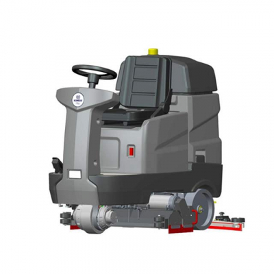 Xe quét rác ngồi lái Kumisai KMS D9X (tích hợp chà sàn)