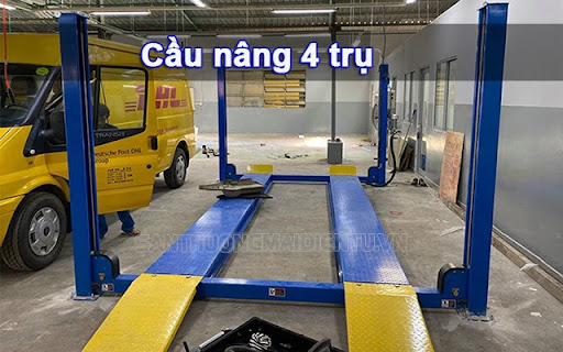 Cầu nâng 4 trụ giá bao nhiêu? Cấu tạo và cách sử dụng như nào?