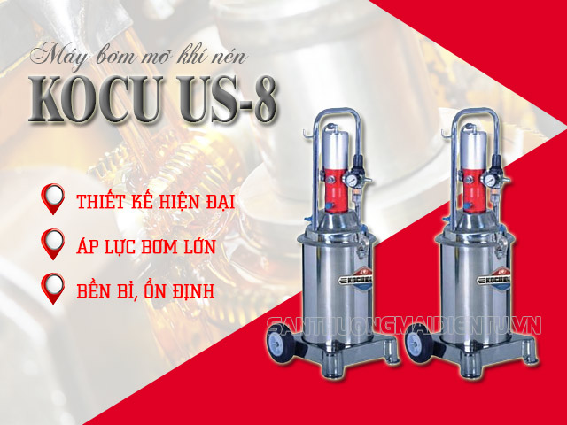 máy bơm mỡ khí nén Kocu US-8