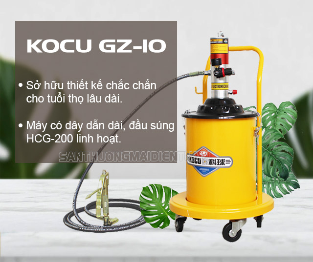 máy bơm mỡ khí nén Kocu GZ-10
