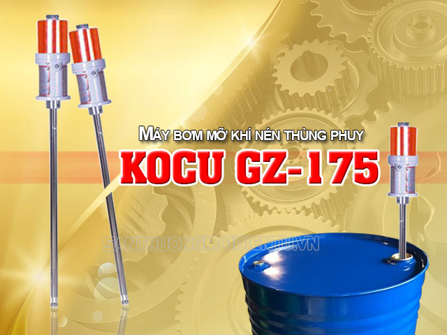 máy bơm mỡ khí nén thùng phuy Kocu GZ-175