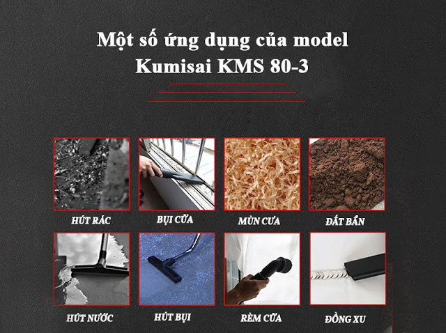 máy hút bụi công suất lớn Kumisai KMS 80-3