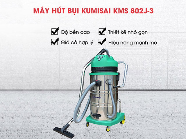 Máy hút bụi công suất lớn Kumisai KMS802J-3