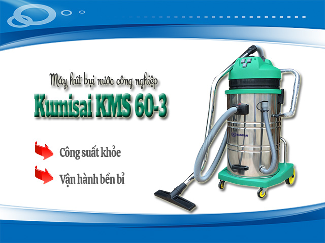 Máy hút bụi nước công nghiệp Kumisai KMS 60-3