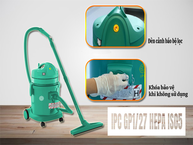 máy hút bụi phòng sạch IPC GP1/27 HEPA ISO5