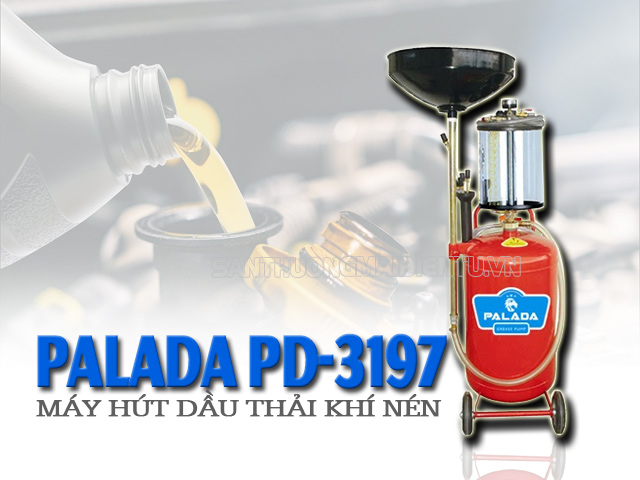 máy hút dầu thải dùng khí nén Palada PD-3197