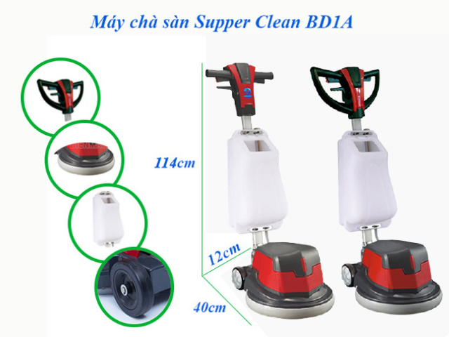 cấu tạo máy chà sàn Supper Clean BD1A