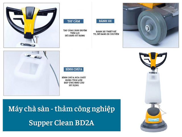 máy chà sàn thảm công nghiệp Supper Clean BD2A