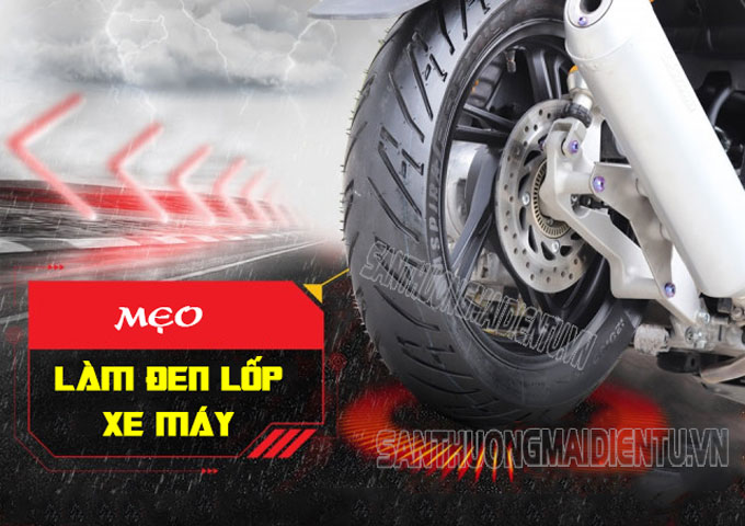 Cách làm đen lốp xe máy