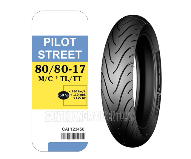 Ý nghĩa thông số lốp xe máy 80/80-17