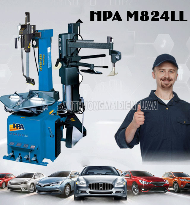Máy ra vào lốp HPA M824LL - Sự lựa chọn hàng đầu của gara sửa chữa ô tô