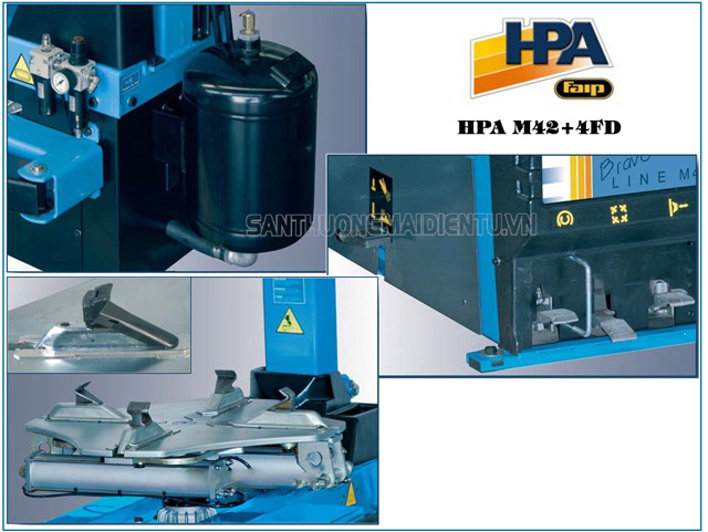 HPA M42+4FD - Cấu tạo nhỏ gọn, động cơ siêu khỏe hỗ trợ tháo lốp nhanh gọn