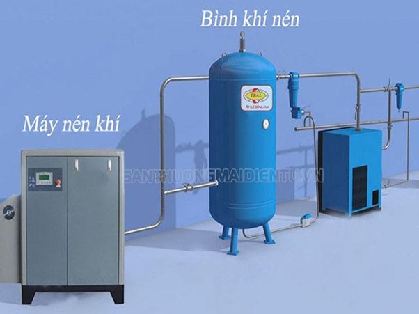 bình nén khí loại đứng