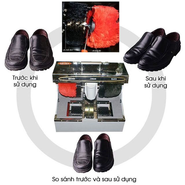 máy đánh giày Shiny SHN – XD1 đánh bóng vượt trội