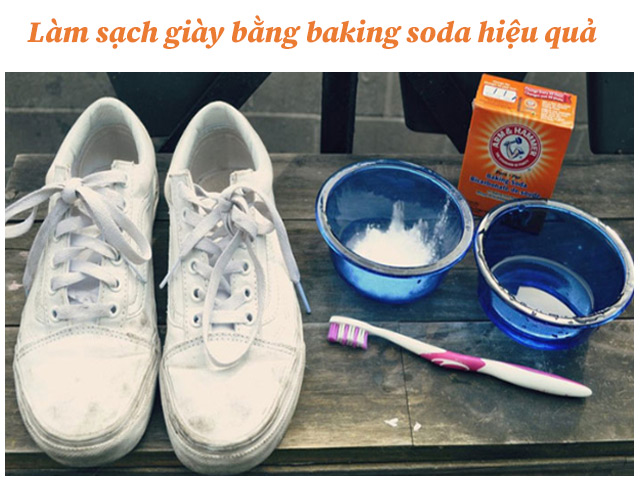 giặt giày bằng baking soda