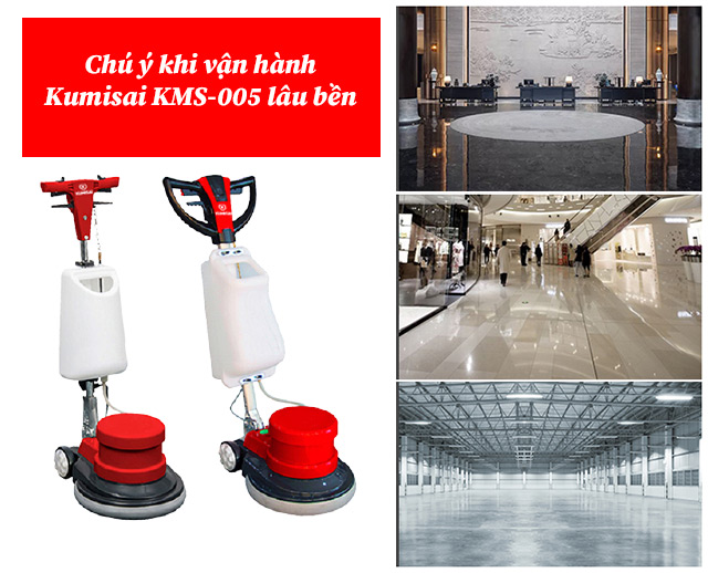 vận hành máy chà sàn Kumisai KMS-005