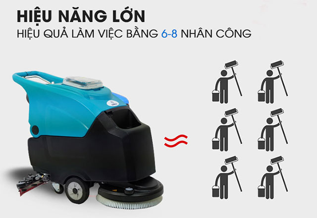 hiệu năng máy chà sàn liên hợp dùng điện Kumisai KMS 75E