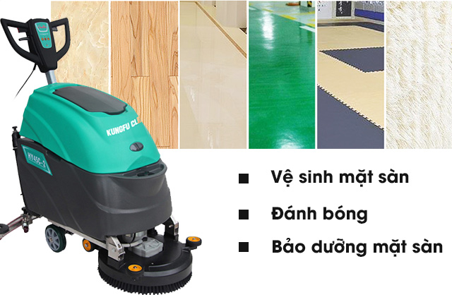 máy chà sàn nhà xưởng Kungfu Clean KF2A