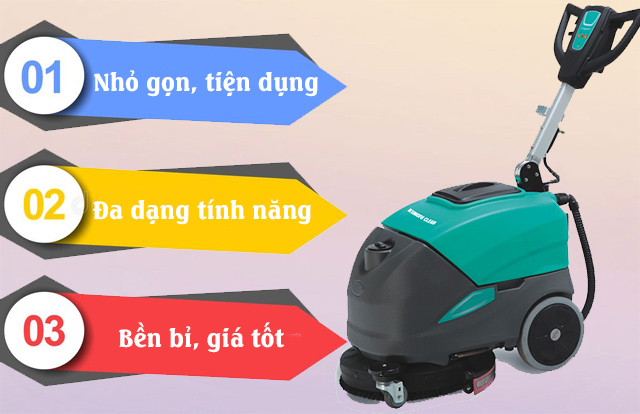 ưu điểm máy chà sàn Kungfu Clean K201