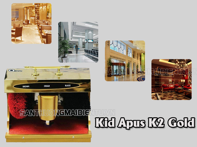 Máy đánh giày gia đình Kid Apus K2 Gold