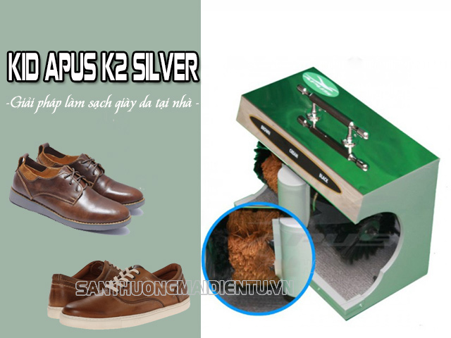 Máy đánh giày tại nhà KID APUS K2 SILVER chính hãng 