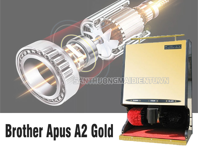 Máy đánh giày văn phòng Brother Apus A2 Gold hiện đại, giá tốt