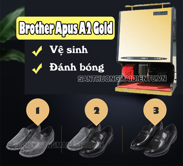 Đánh bóng, bảo dưỡng giày da chất lượng với Brother Apus A2 Gold