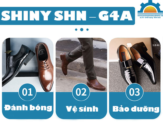 Làm sạch, đánh bóng giày da nhanh chóng, tiết kiệm với SHINY SHN – G4A 