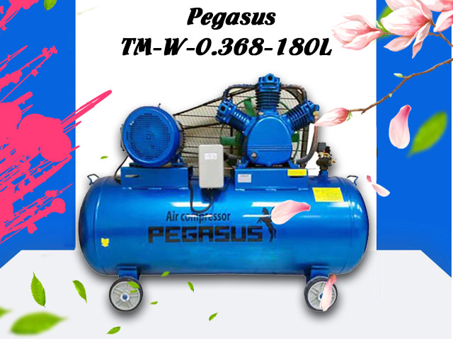 Máy nén khí dây đai Pegasus TM-W-0.36/8-180L