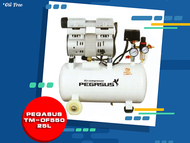 Máy nén khí giảm âm Pegasus TM-OF550-25L