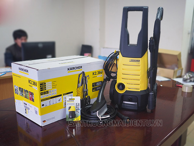 Karcher K2 360 có kiểu dáng nhỏ gọn, chỉ 5,8kg