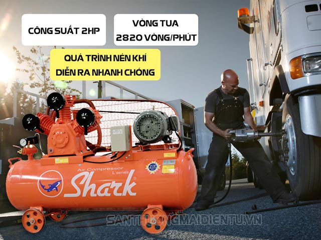 máy bơm nén khí Shark