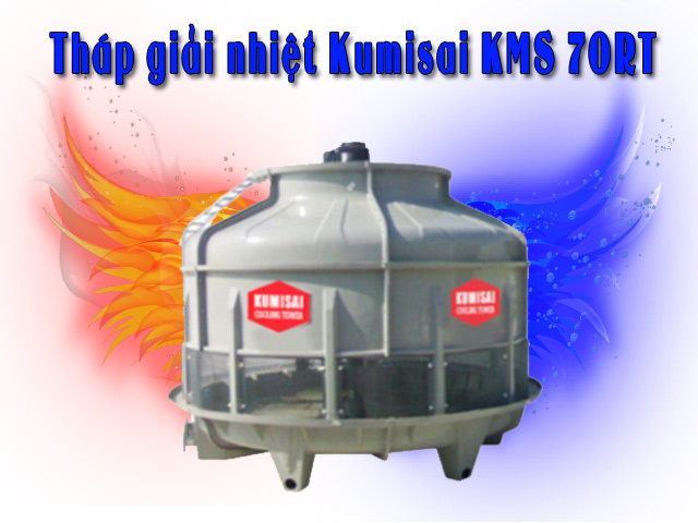 Tháp giải nhiệt Kumisai KMS 70RT thiết kế dạng tròn