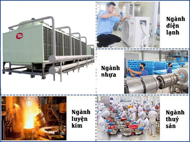 Ứng dụng 2 tổ hợp tháp giải nhiệt công nghiệp Tashin 400RT 4Cell trong ngành công nghiệp