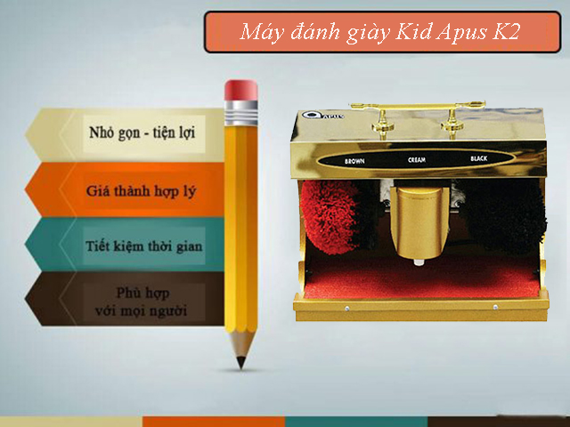 Kid Apus K2 - máy đánh giày được ưa chuộng nhất hiện nay